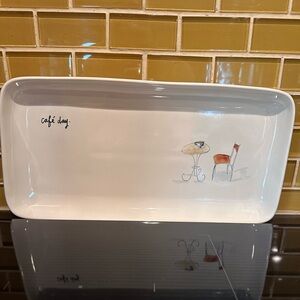 Rae Dunn White Cafe Day Tray. Retired & VHTF